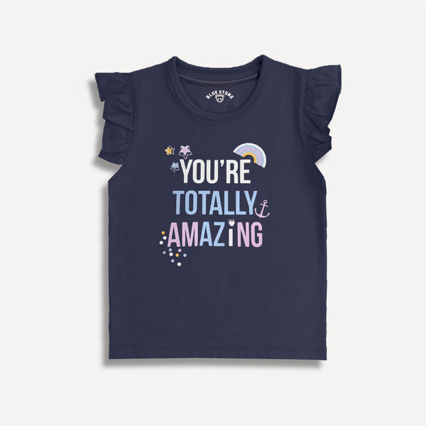 Graphic Tee Blue Stone