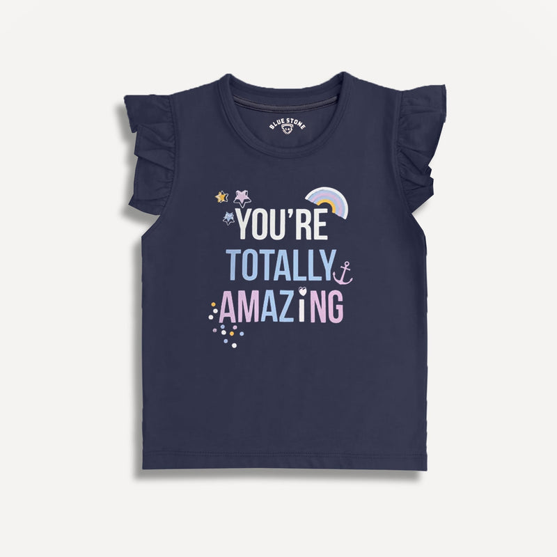 Graphic Tee Blue Stone